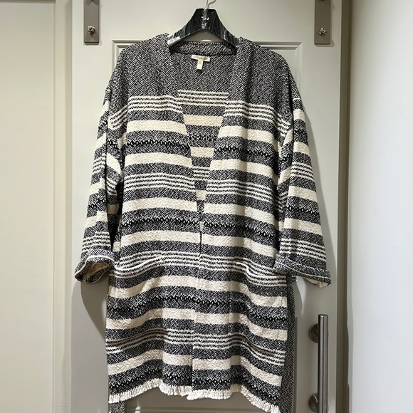 Eileen Fisher 3/4 Open Front Jacket - Picture 2 of 7